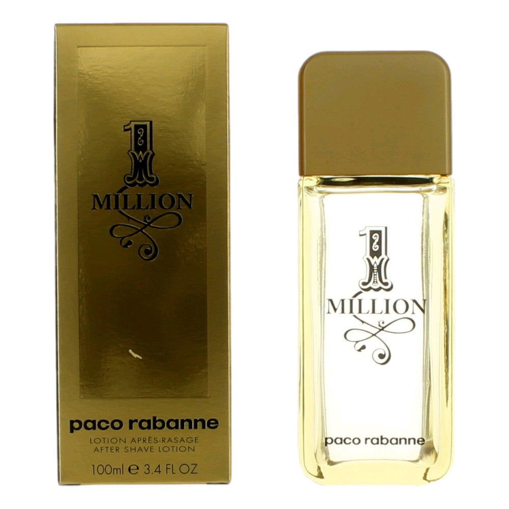 1 Million by Paco Rabanne, 3.4 oz After Shave Lotion for Men