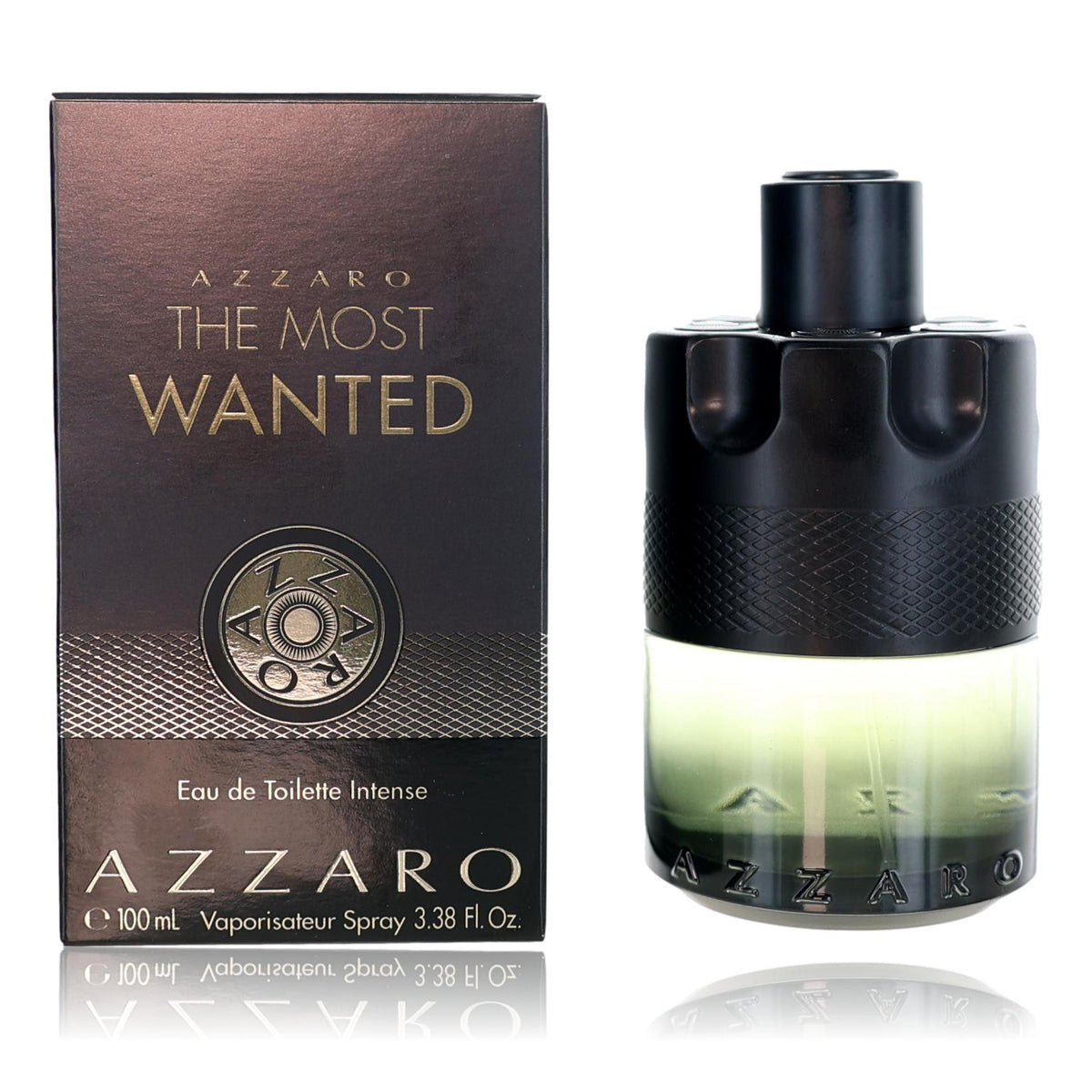 Azzaro The Most Wanted by Azzaro, 3.3 oz Eau de Toilette Intense spray for Men