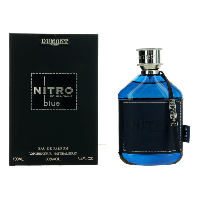 Nitro Blue by Dumont, 3.4 oz Eau de Parfum Spray for Men