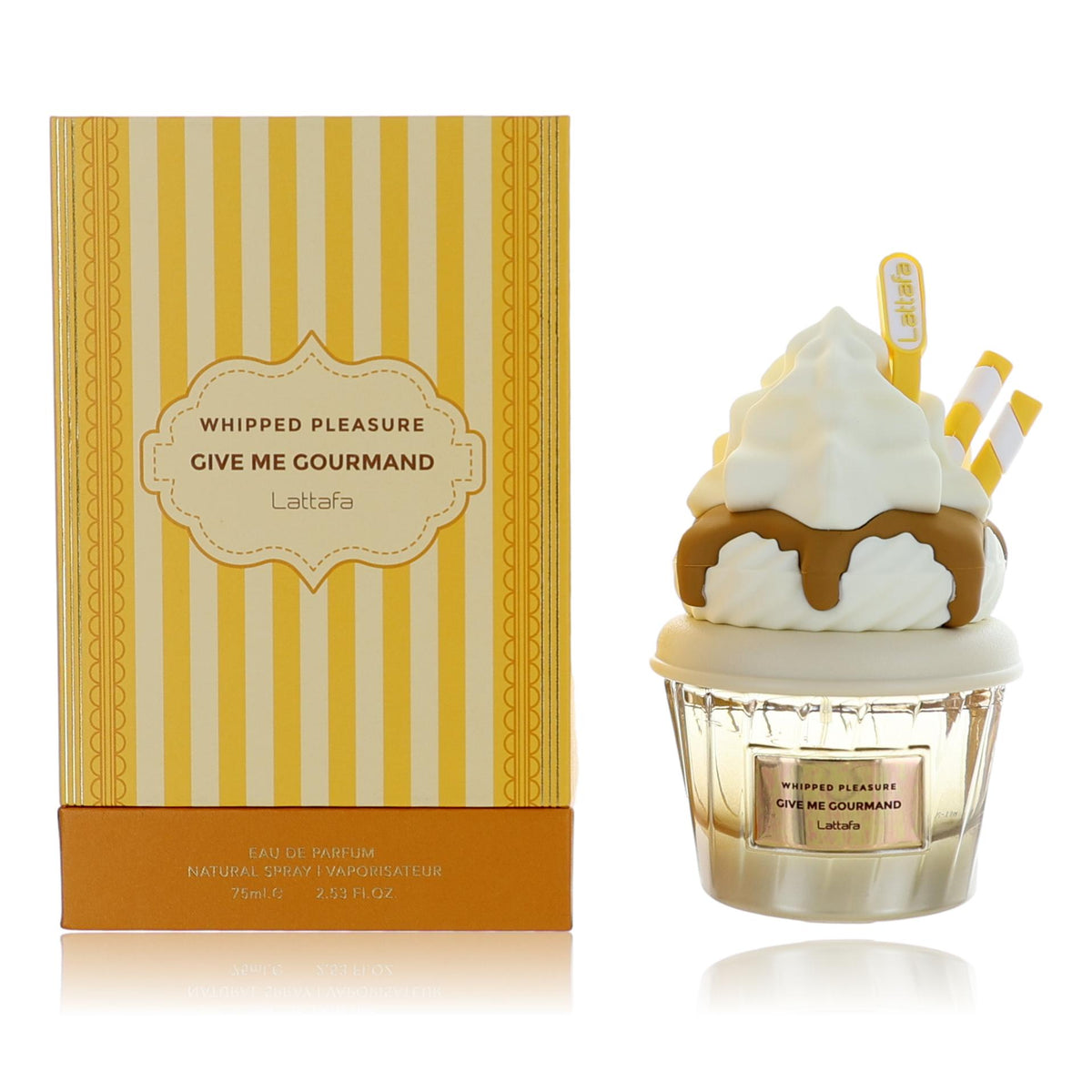 Whipped Pleasure Give Me Gourmand by Lattafa, 2.53 oz Eau de Parfum Spray for Women